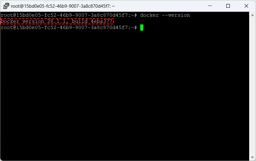 查看 Docker 版本
