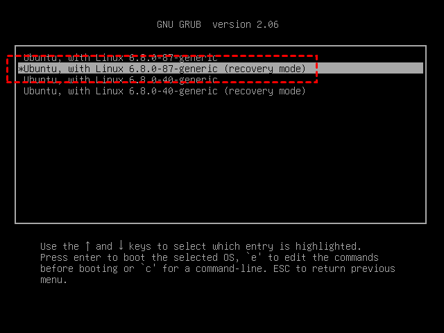 进入启动项编辑模式